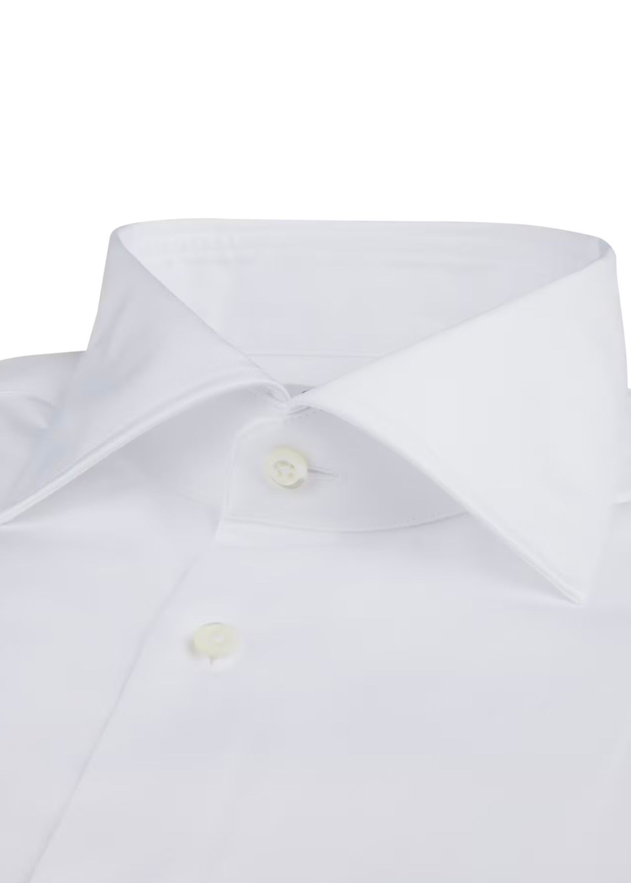 Slimline Twill Cuff Shirt White