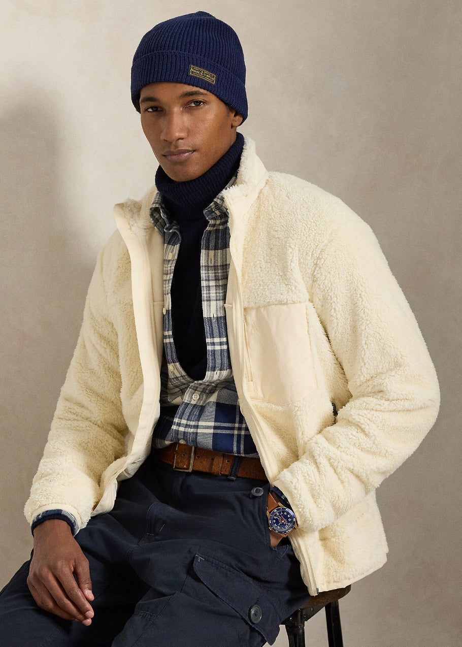 Pile Fleece Hybrid Jacket Andover Cream