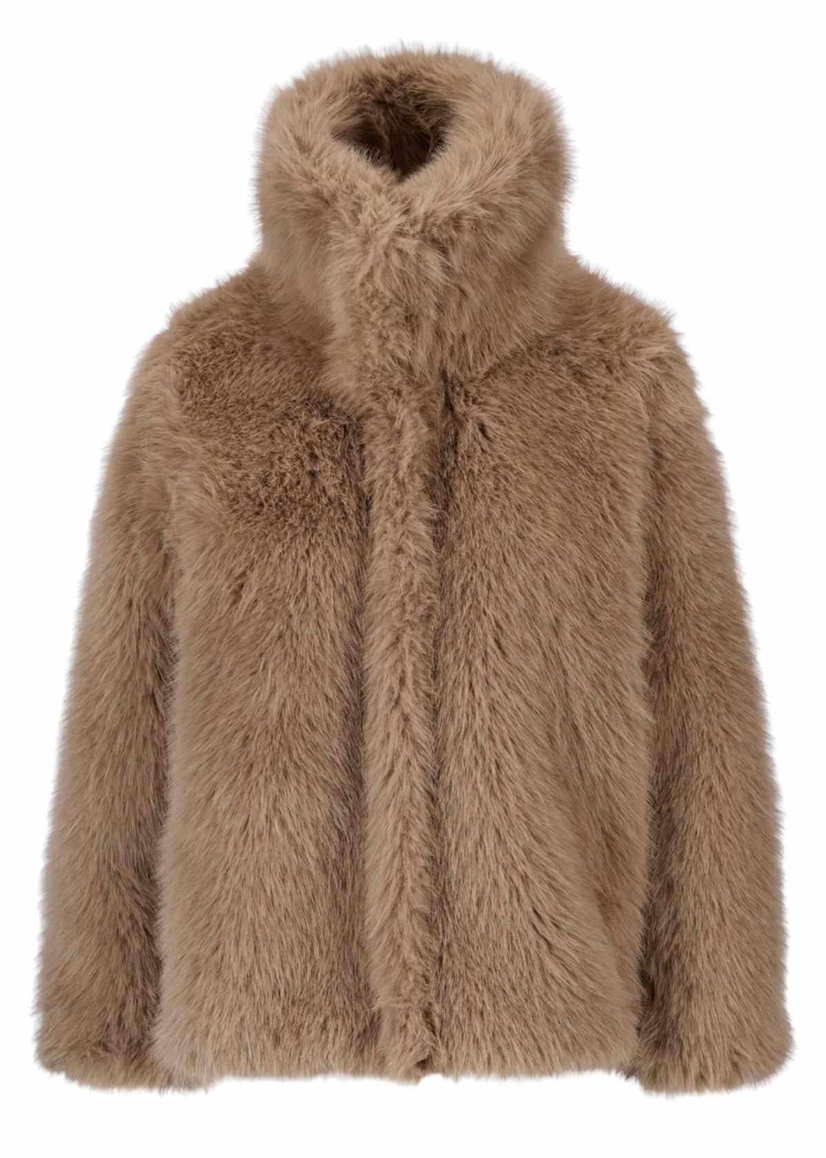 Ella&il Ace Fake Fur jacket - Beige