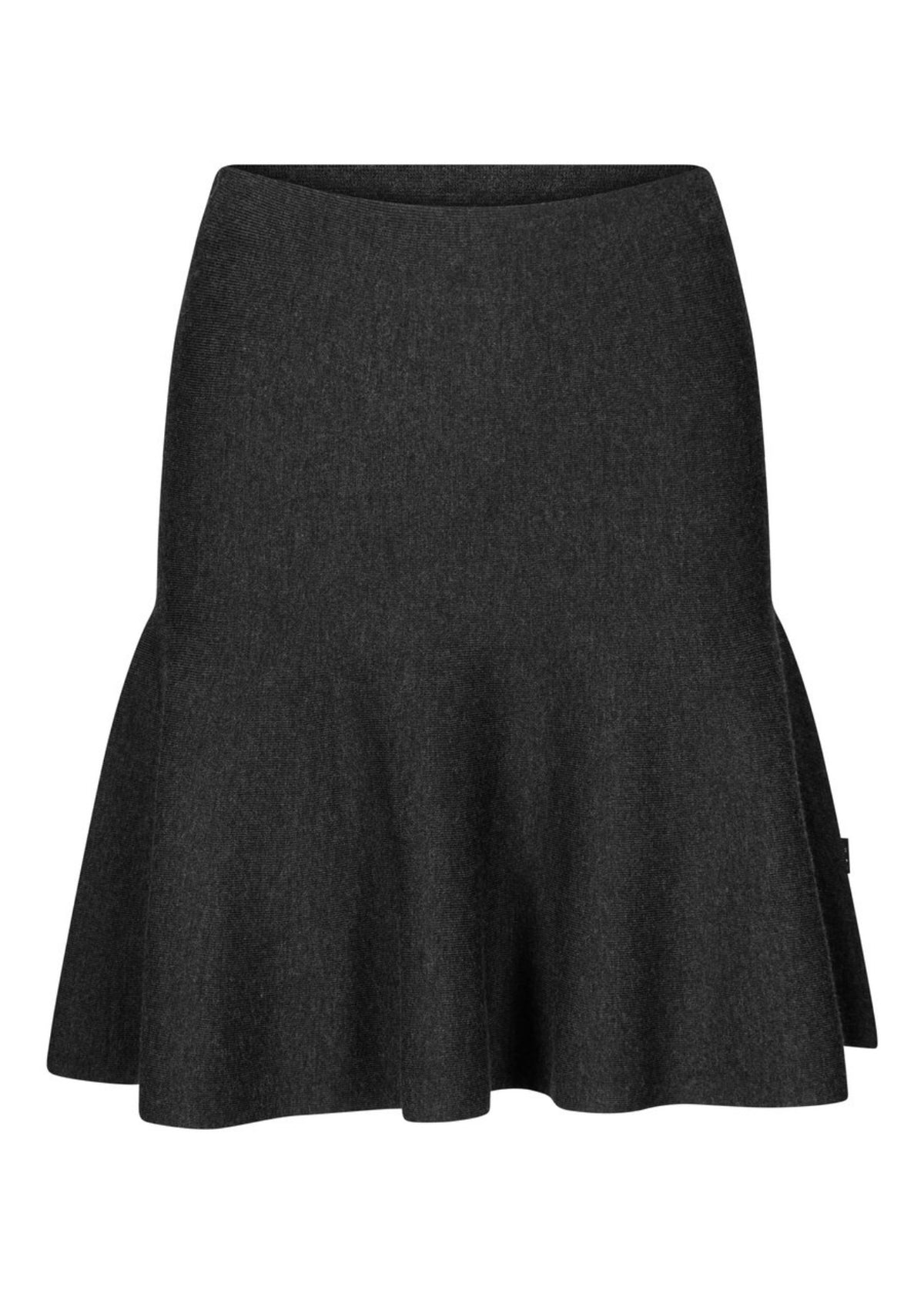 Triny Merino skirt Dark Grey Melange