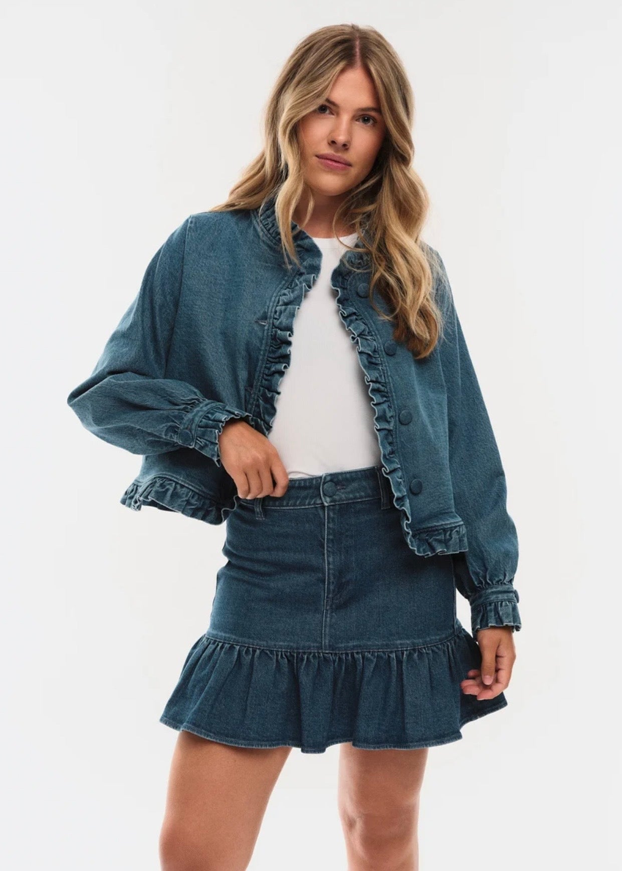 Betty Denim Jacket Denim Medium Wash