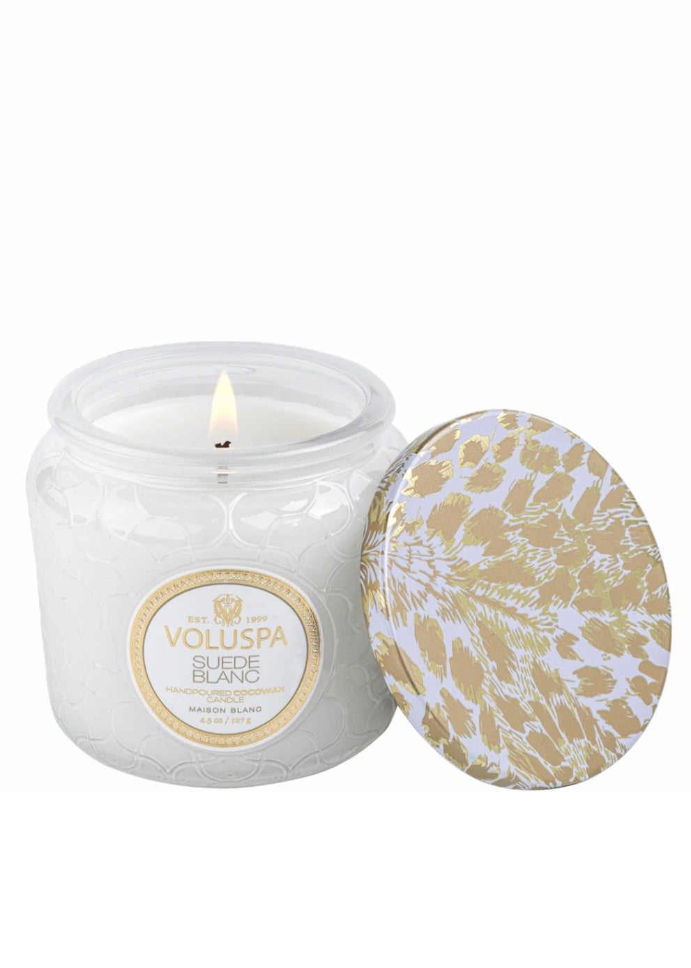 Petite Jar Suede Blanc