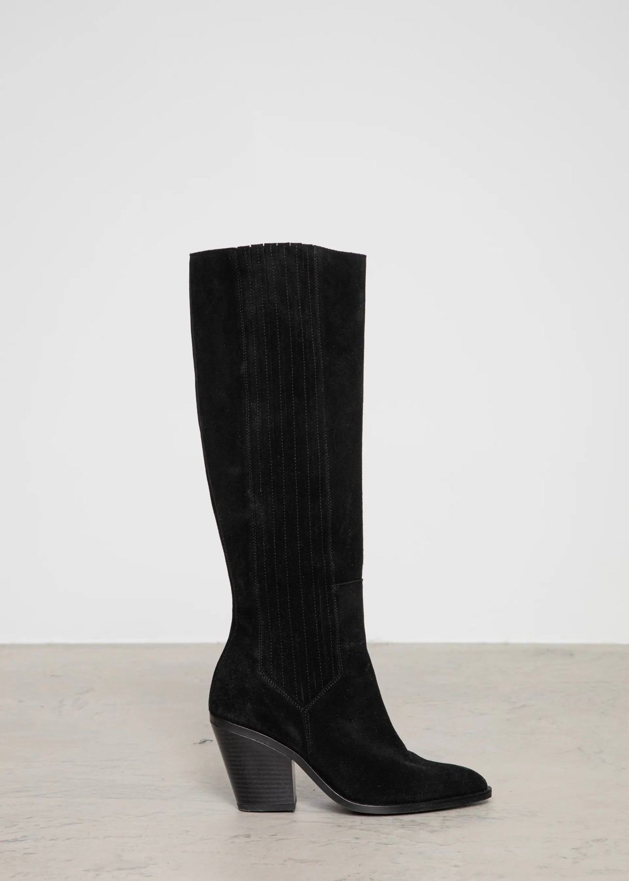 Camilla Pihl Wilma Knee boots - Black Suede