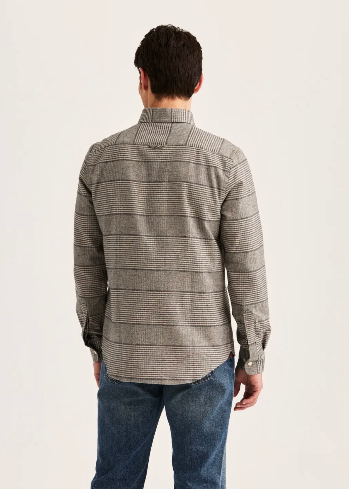 Soft Lama Check Shirt Camel