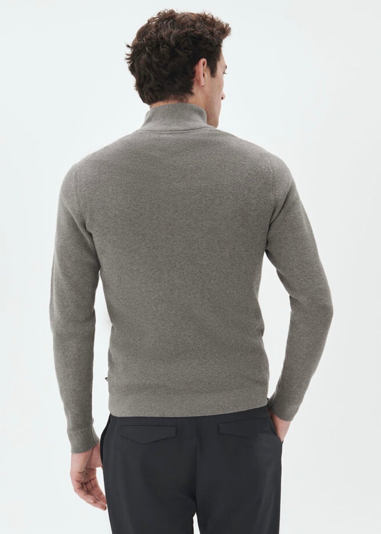 Lagoon zip Medium Grey Melange