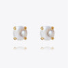 Classic Stud Earrings Gold Pearl