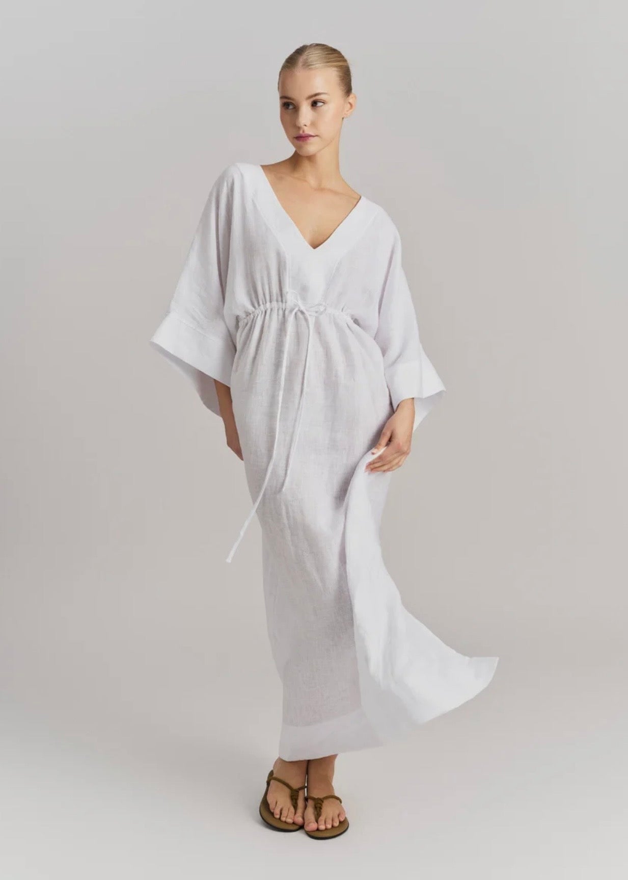 Pernille Linen Dress White