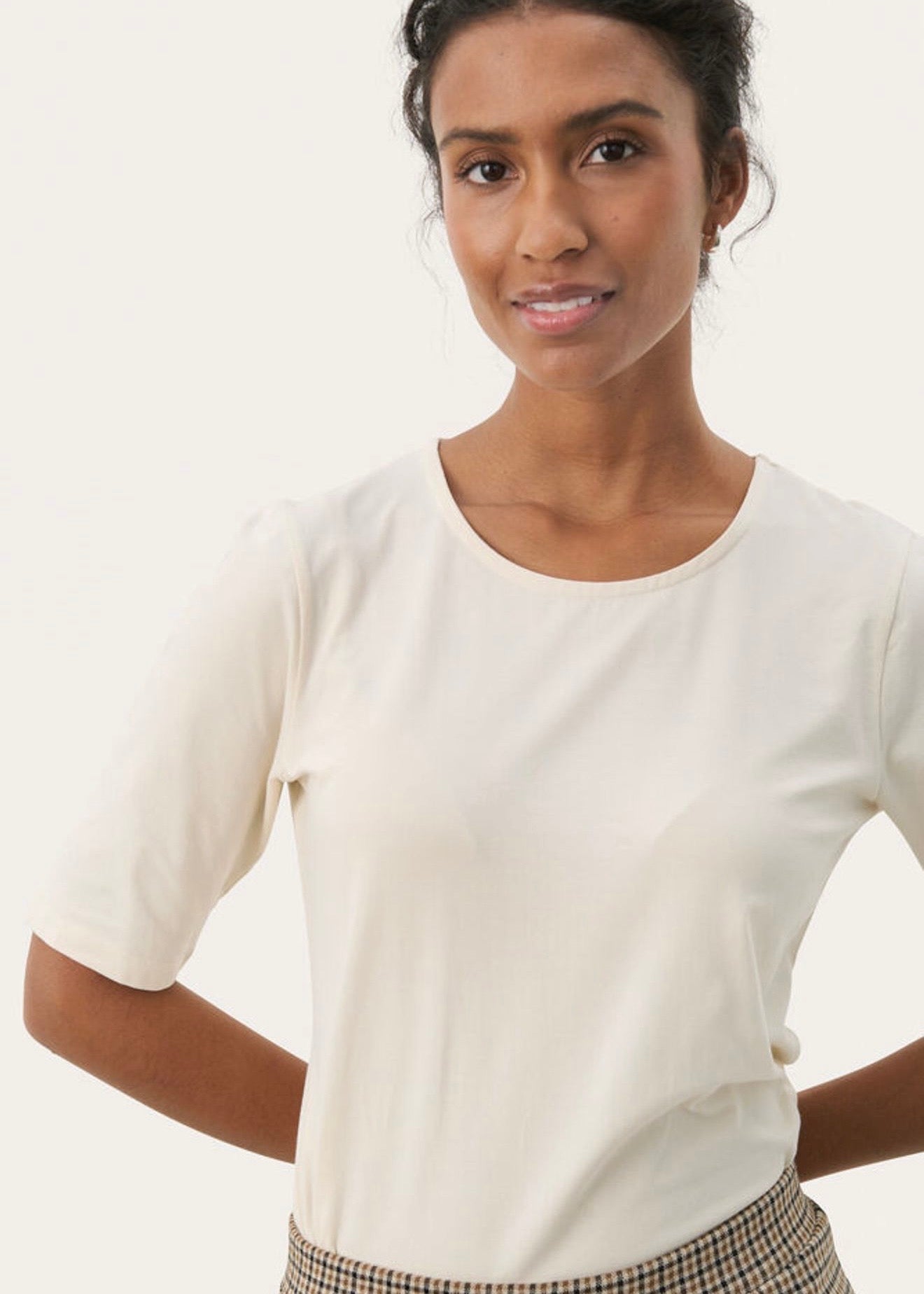 Nemi T-shirt Whitecap Gray