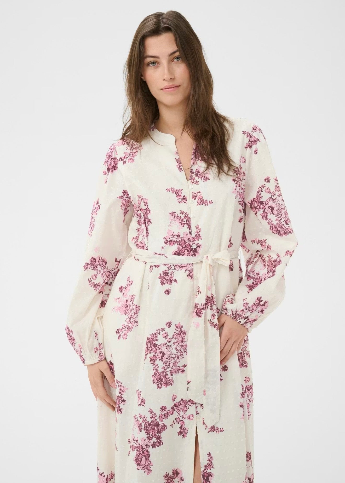 Avirana Dress Pink Shadow Flower