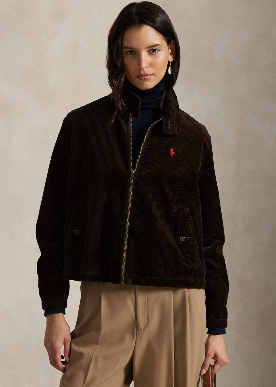 Corduroy Windbreaker jacket Dark Beech