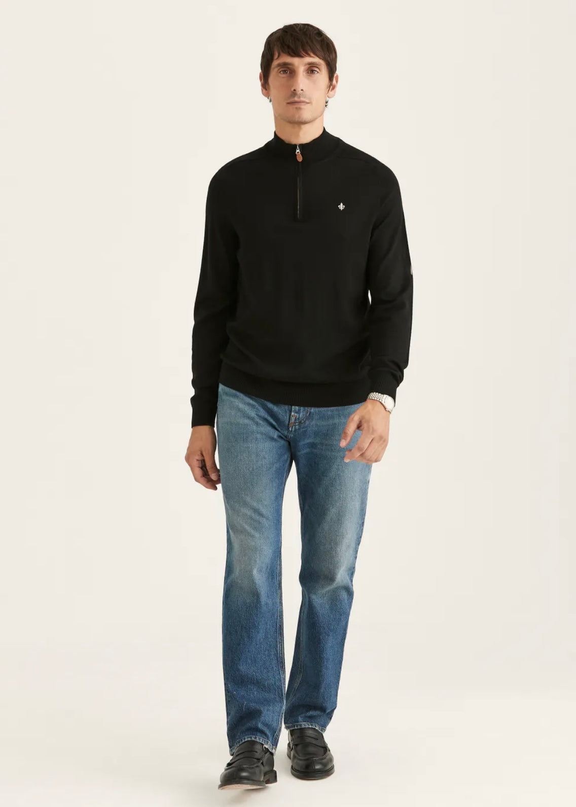 Morris Merino John Zip - Black