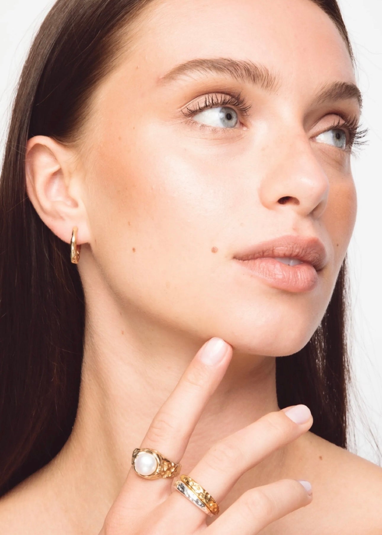 The Chunky Pearl Ring Gold