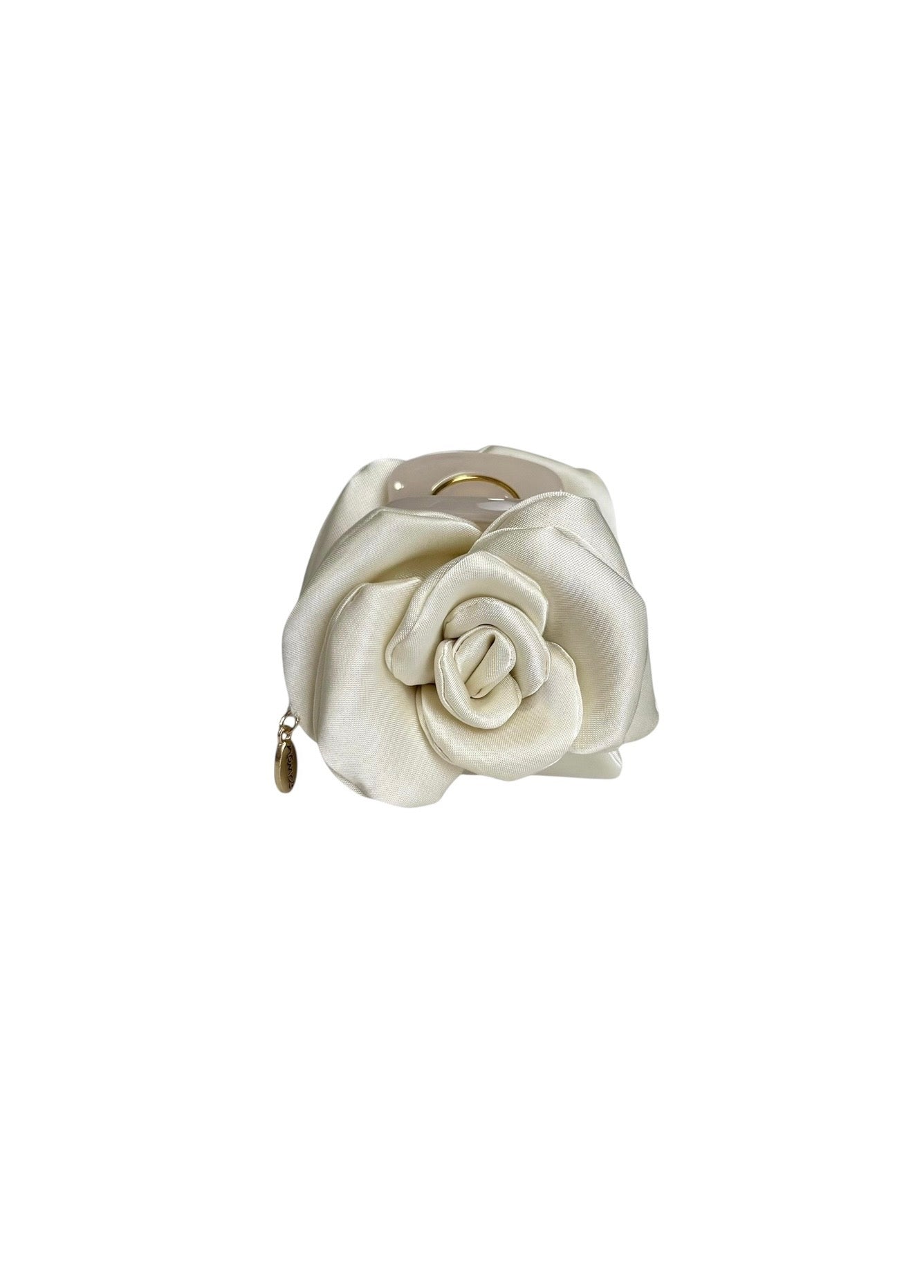 Flower Hair Clip Cream