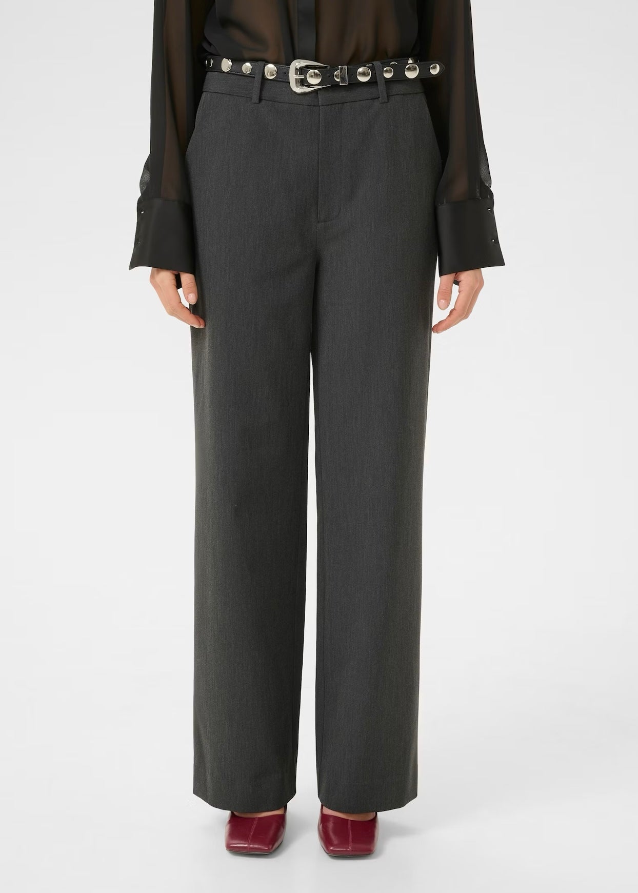 Erle pants Dark Grey Melange