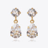 Mini Drop Earrings Gold Crystal