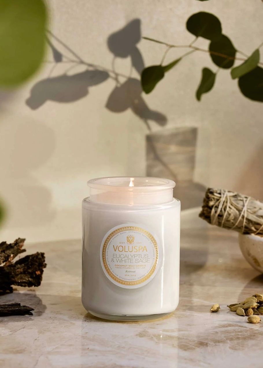 Large Jar Eucalyptus & White Sage
