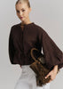 Camille Linen Shirt Dark Brown