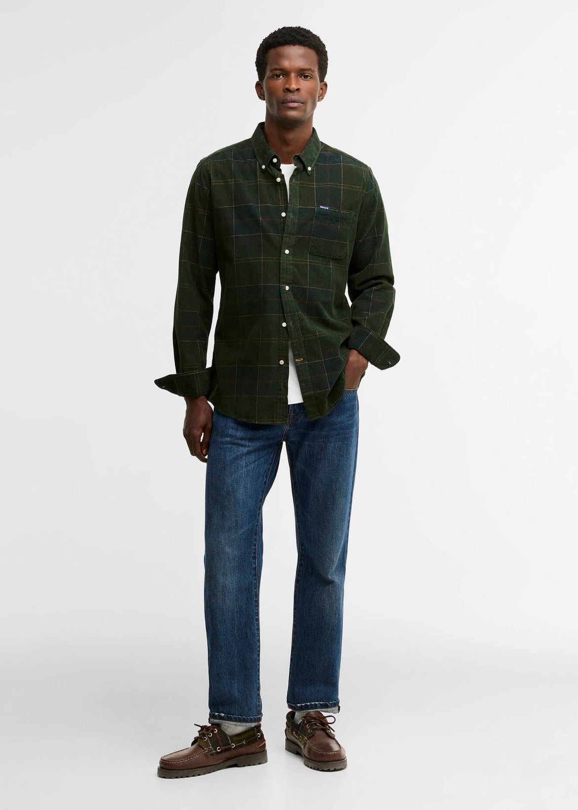 Blair Tailored Tartan Cord Shirt Classic Tartan