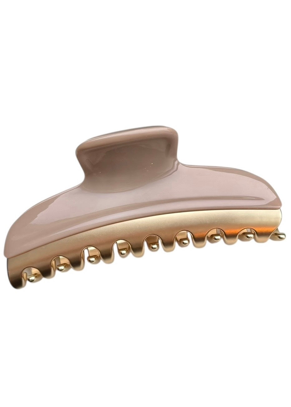 Kaia Large Hair Clip Taupe