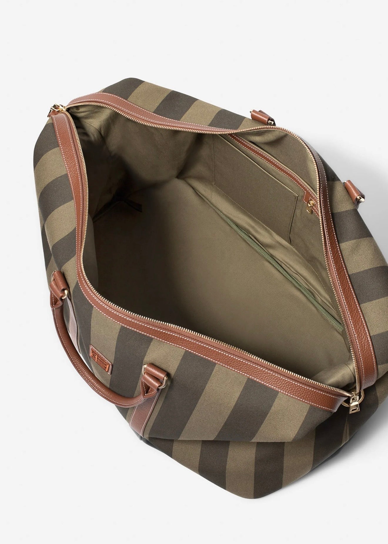 Marlowe Weekend Bag Green Stripe