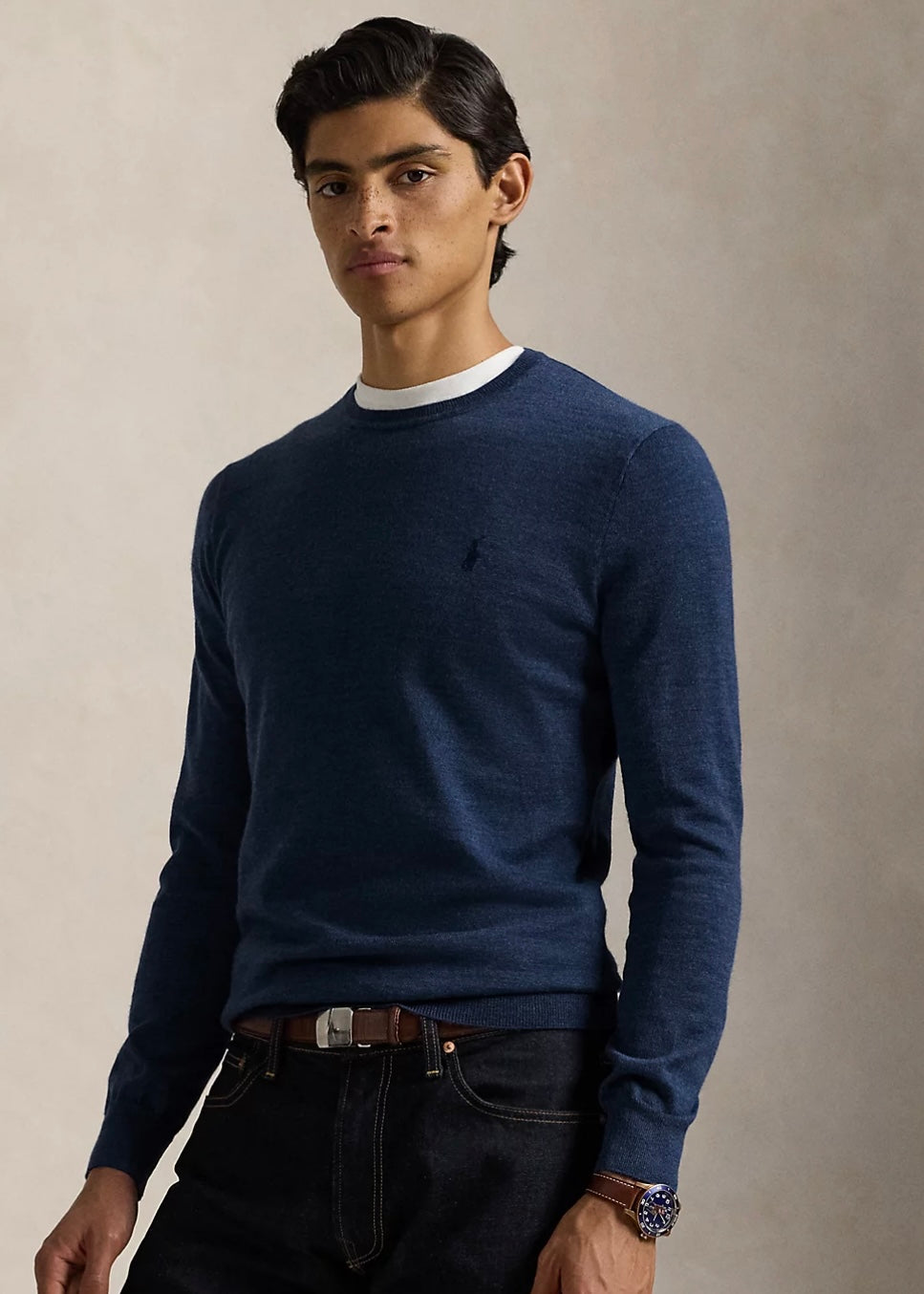 Polo Ralph Lauren Merino Wool sweater - Rustic Navy Heather