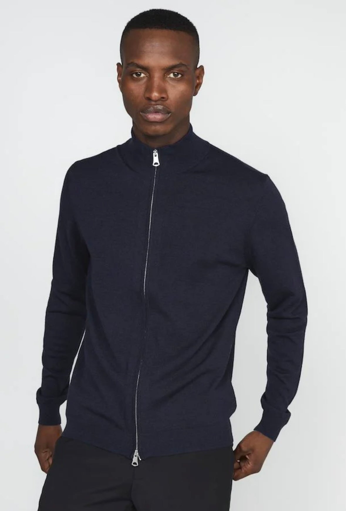 Matinique Mason cardigan - Dark Navy Melange