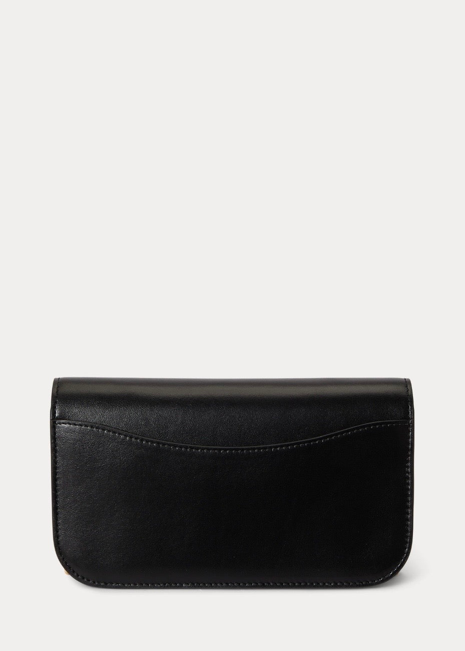 Polo ID Leather Chain Bag Black