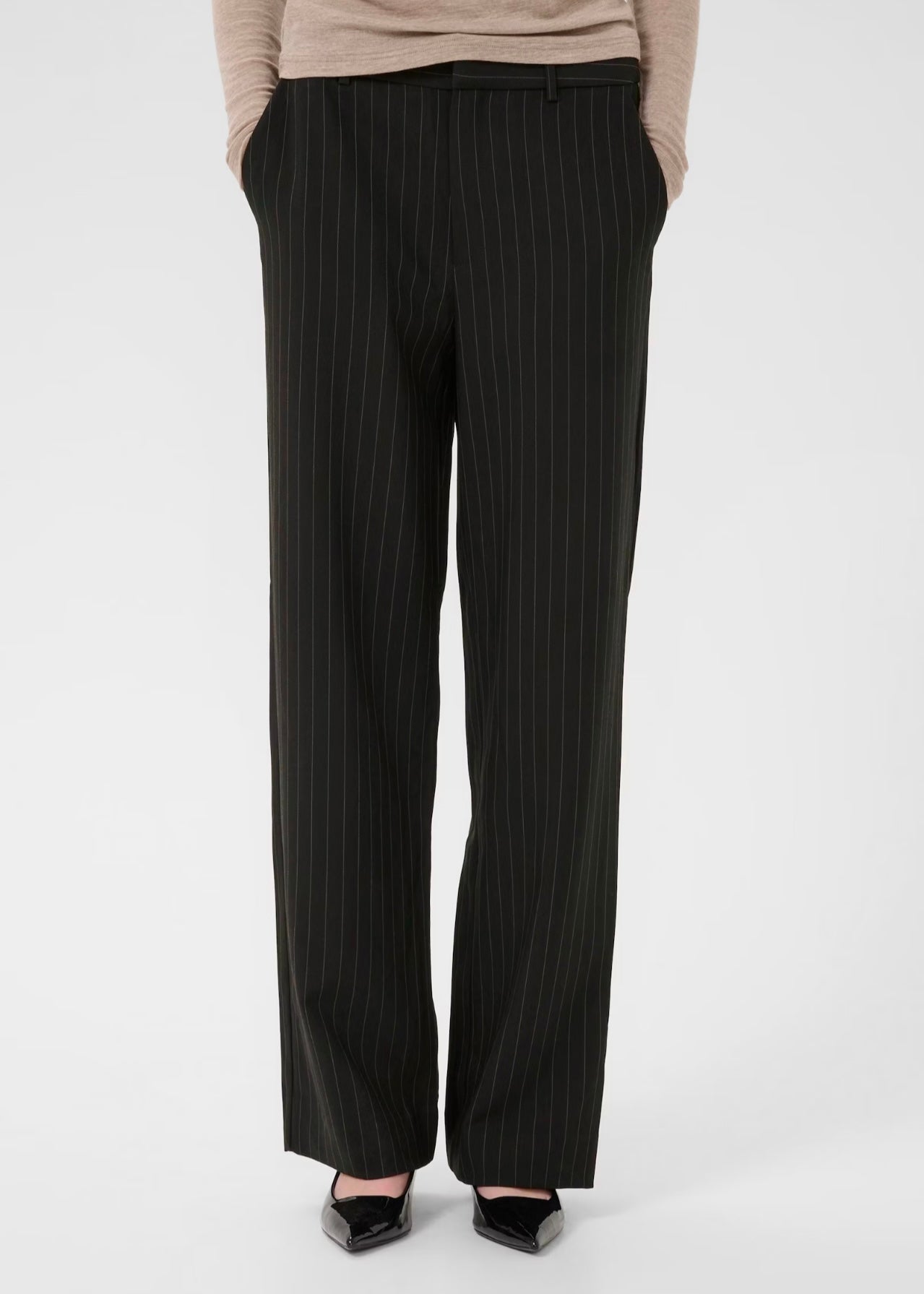 Joelle Pinstripe pants Black