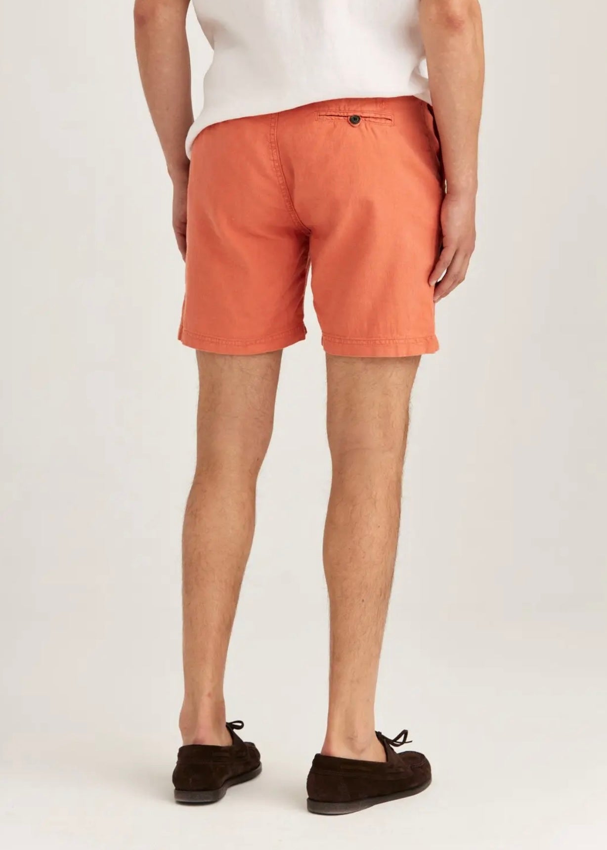 Morris Fenix Linen shorts - Orange