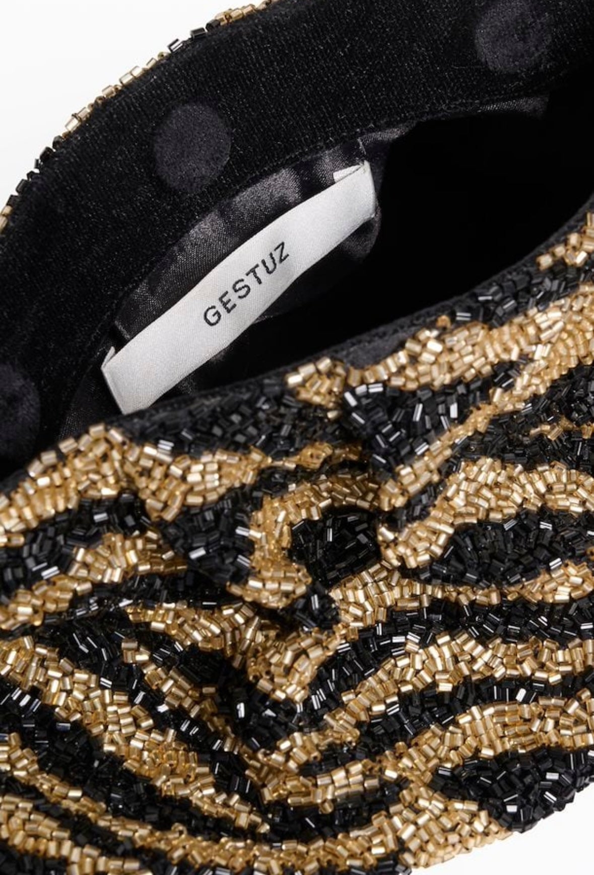 Gestuz Odina clutch - Black/Dried Moss
