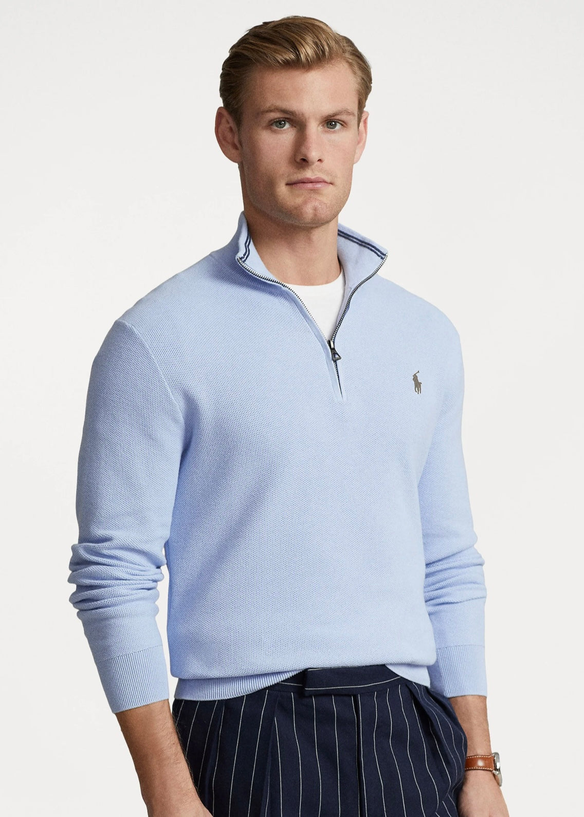 Polo Ralph Lauren Cotton Zip - Blue Hyacinth