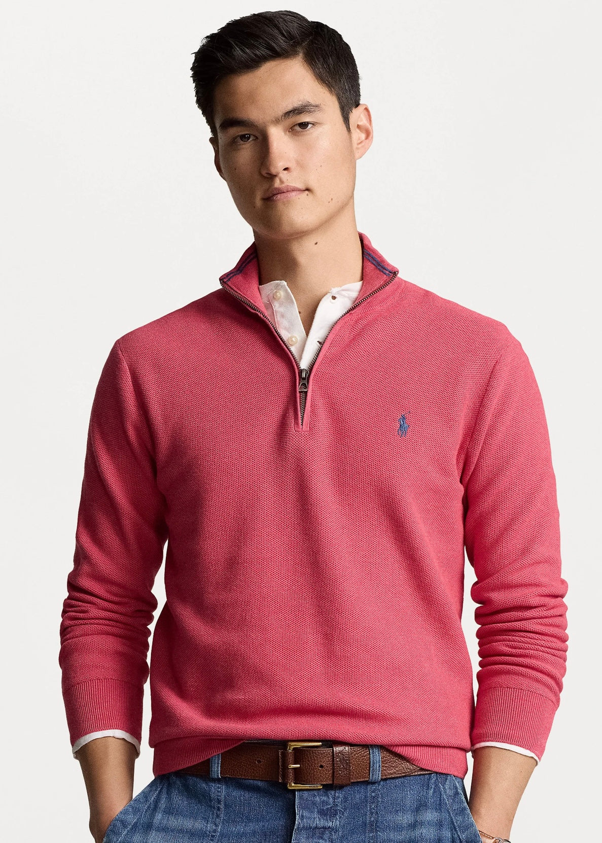 Polo Ralph Lauren Cotton Zip - Nantucket Red