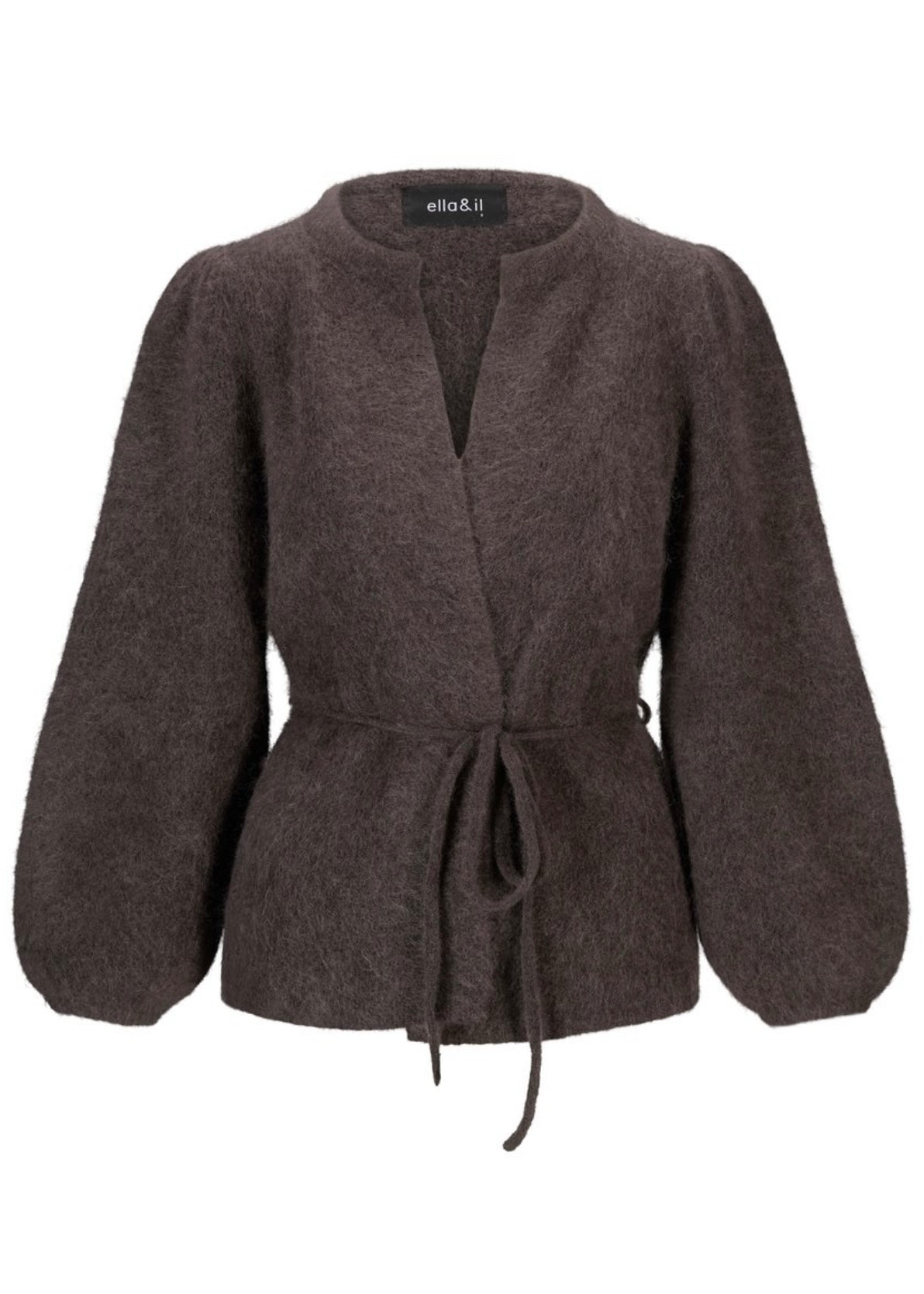 Fredrikke Chunky cardigan Dark Brown
