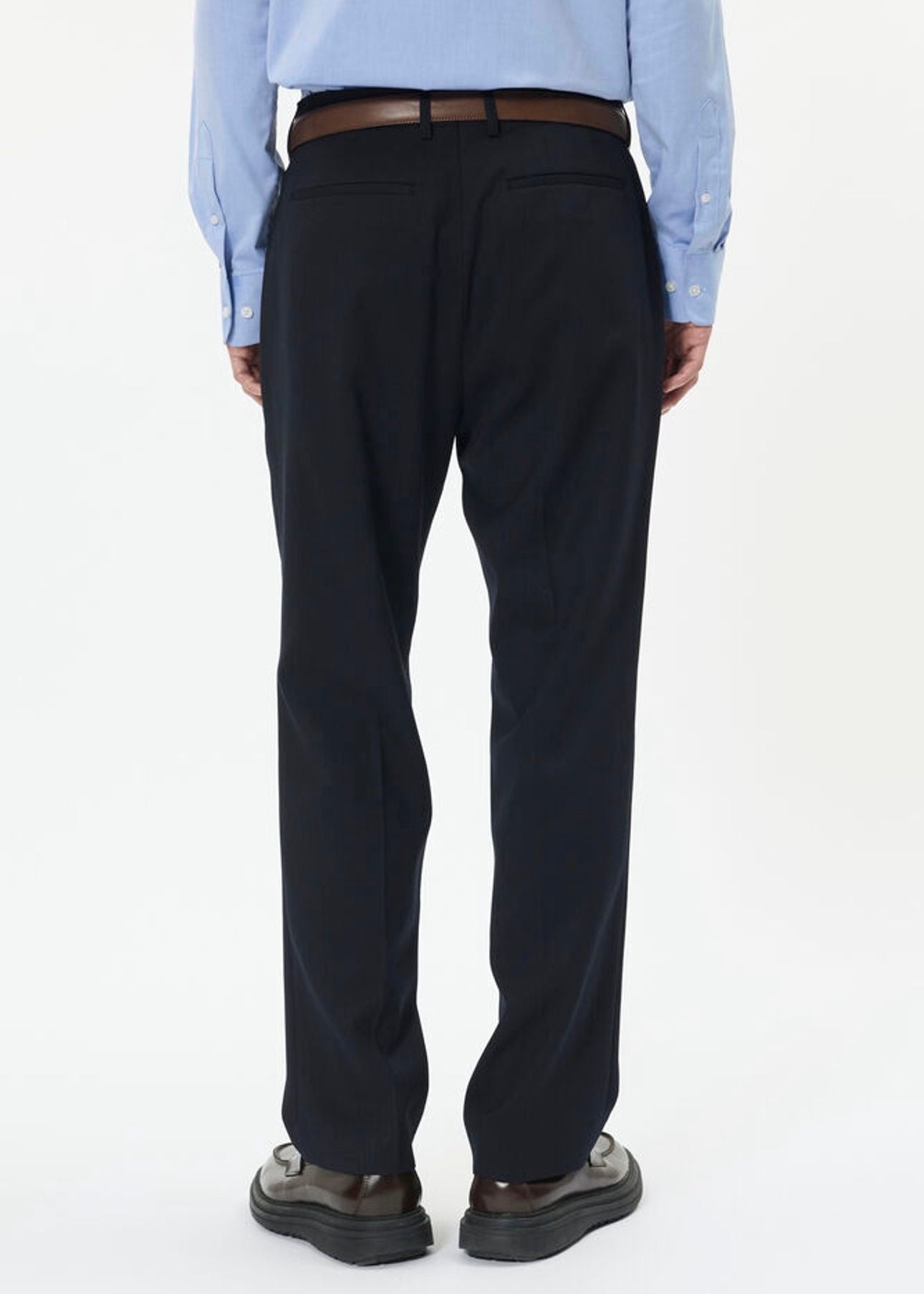 Weller Pleat pant Dark Midnight