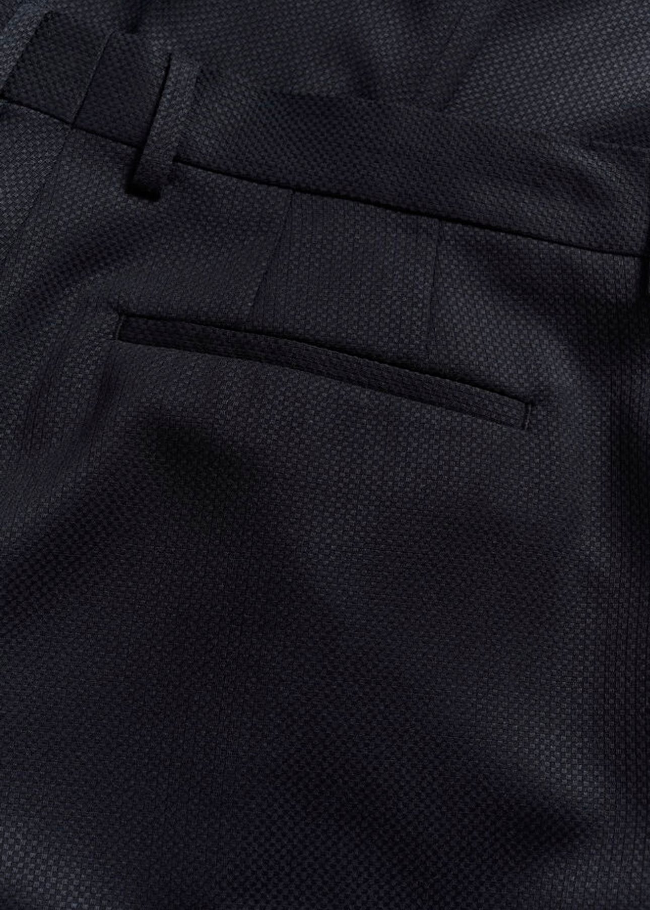 Weller Pleat pant Dark Midnight