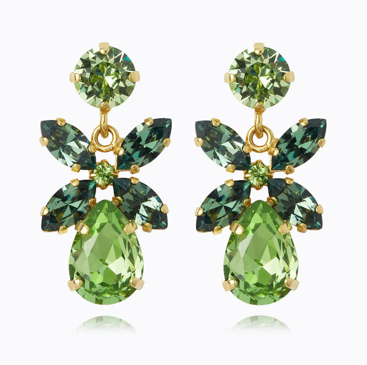 Caroline Svedbom Mini Dione earrings Gold Peridot