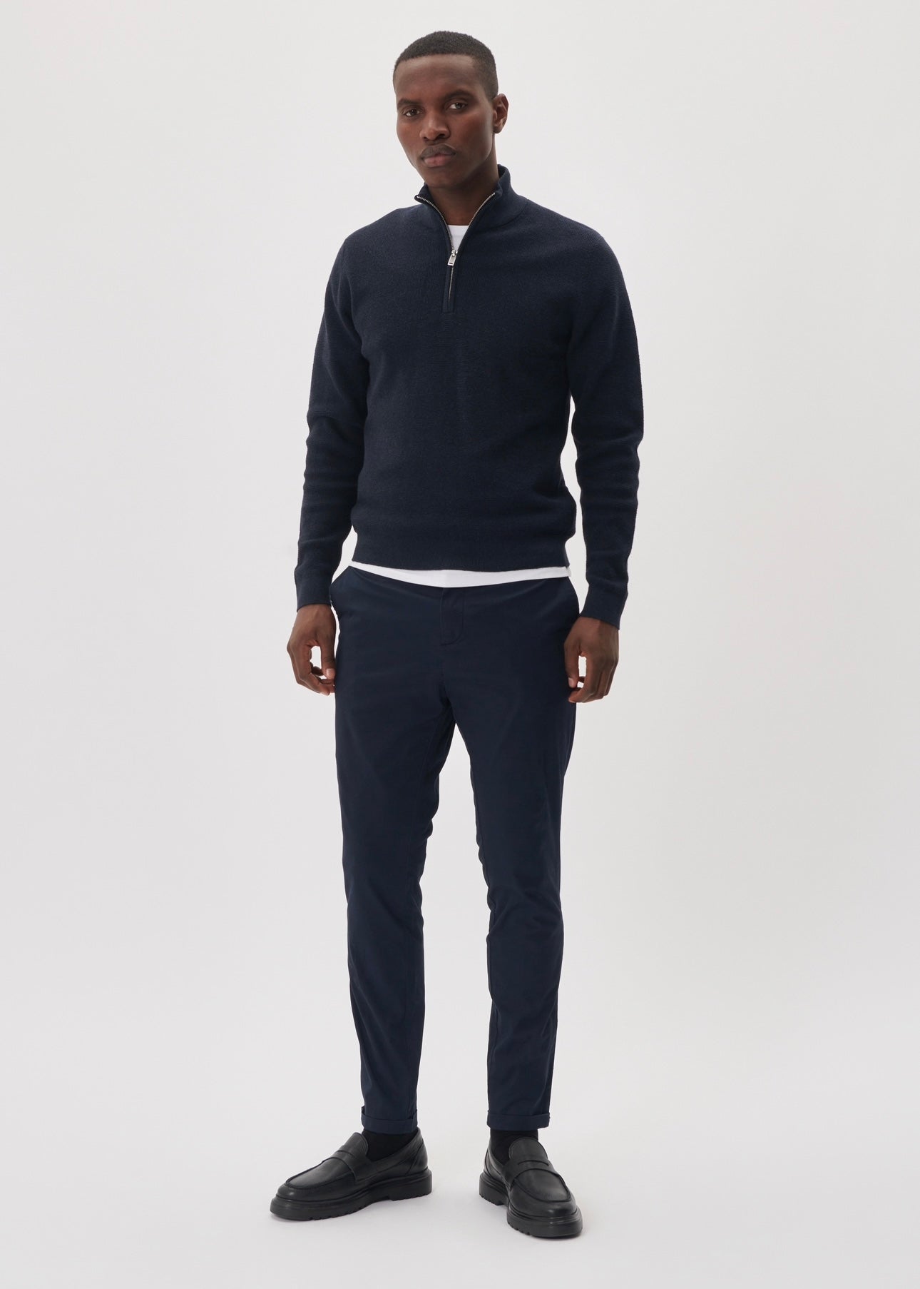 Matinique Lagoon zip - Dark Navy Melange