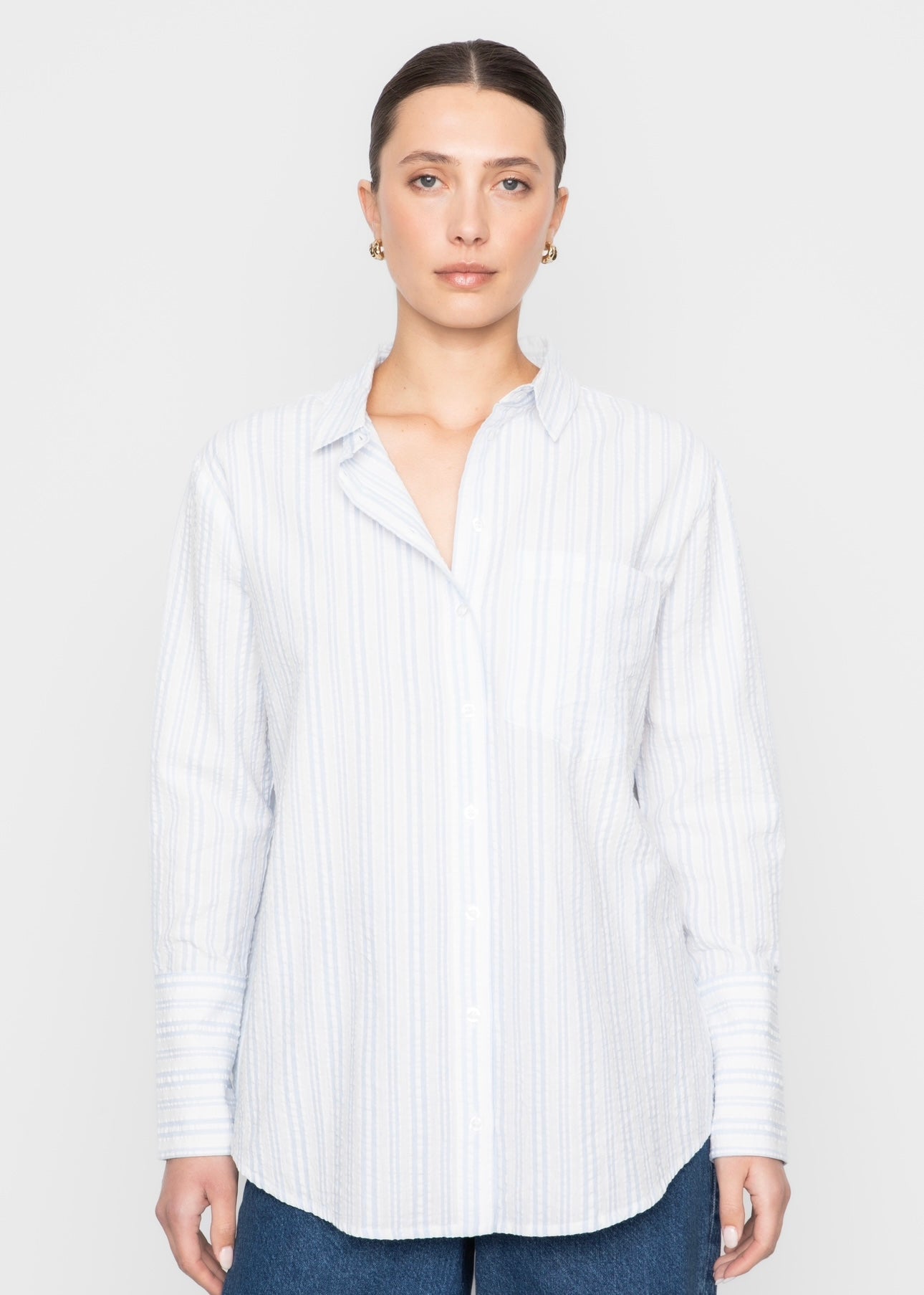 Camilla Pihl Bibi Crepe shirt - Light Blue