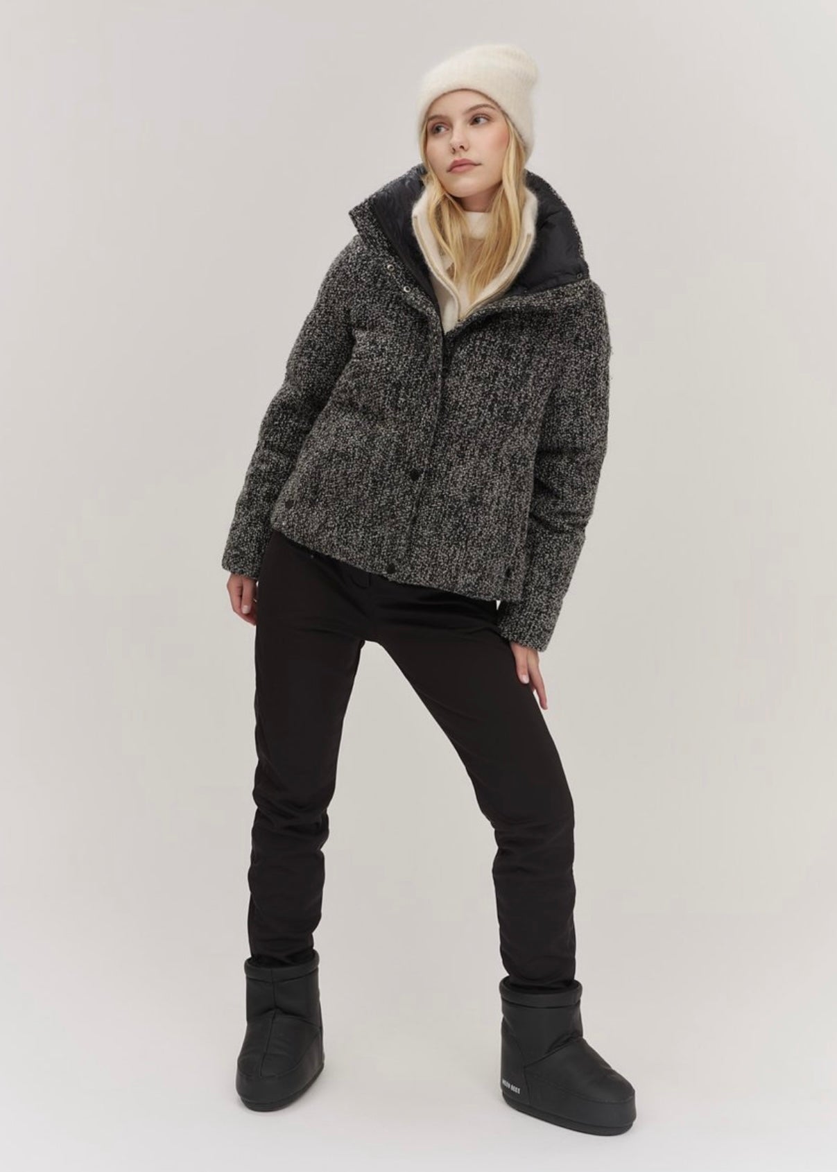 Indie Tweed jacket White/Black