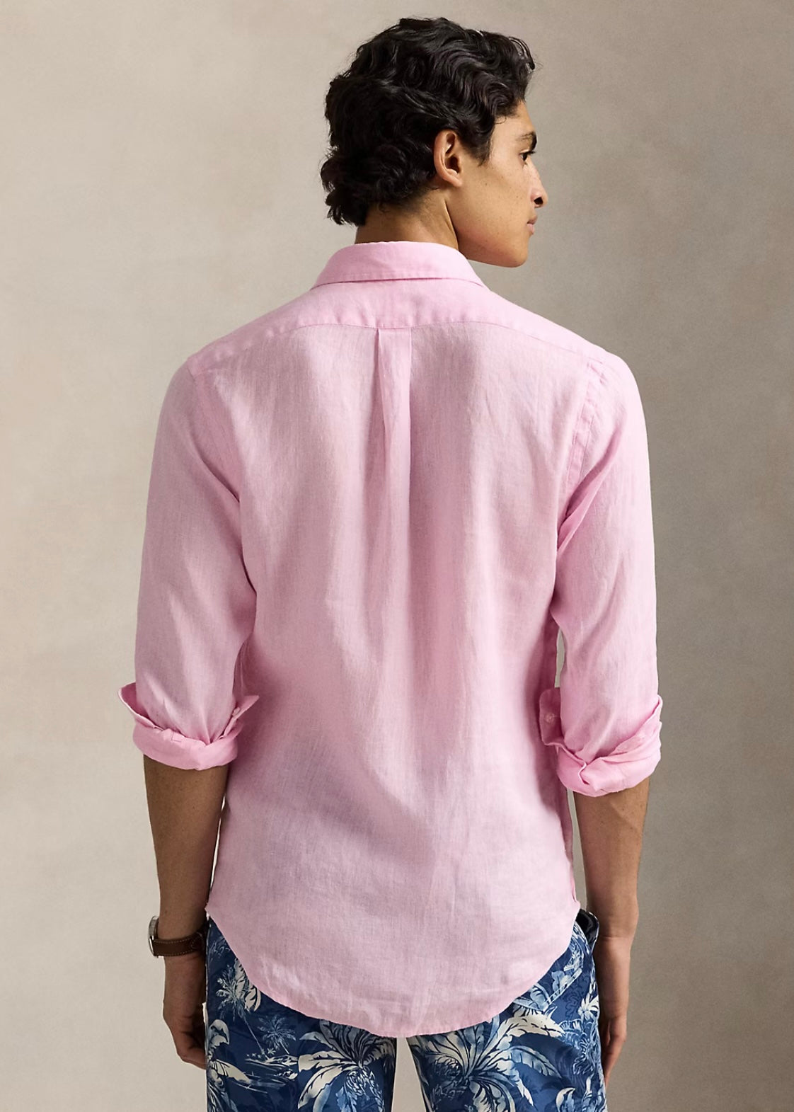Ralph Lauren Linen shirt custom fit - Carmel Pink