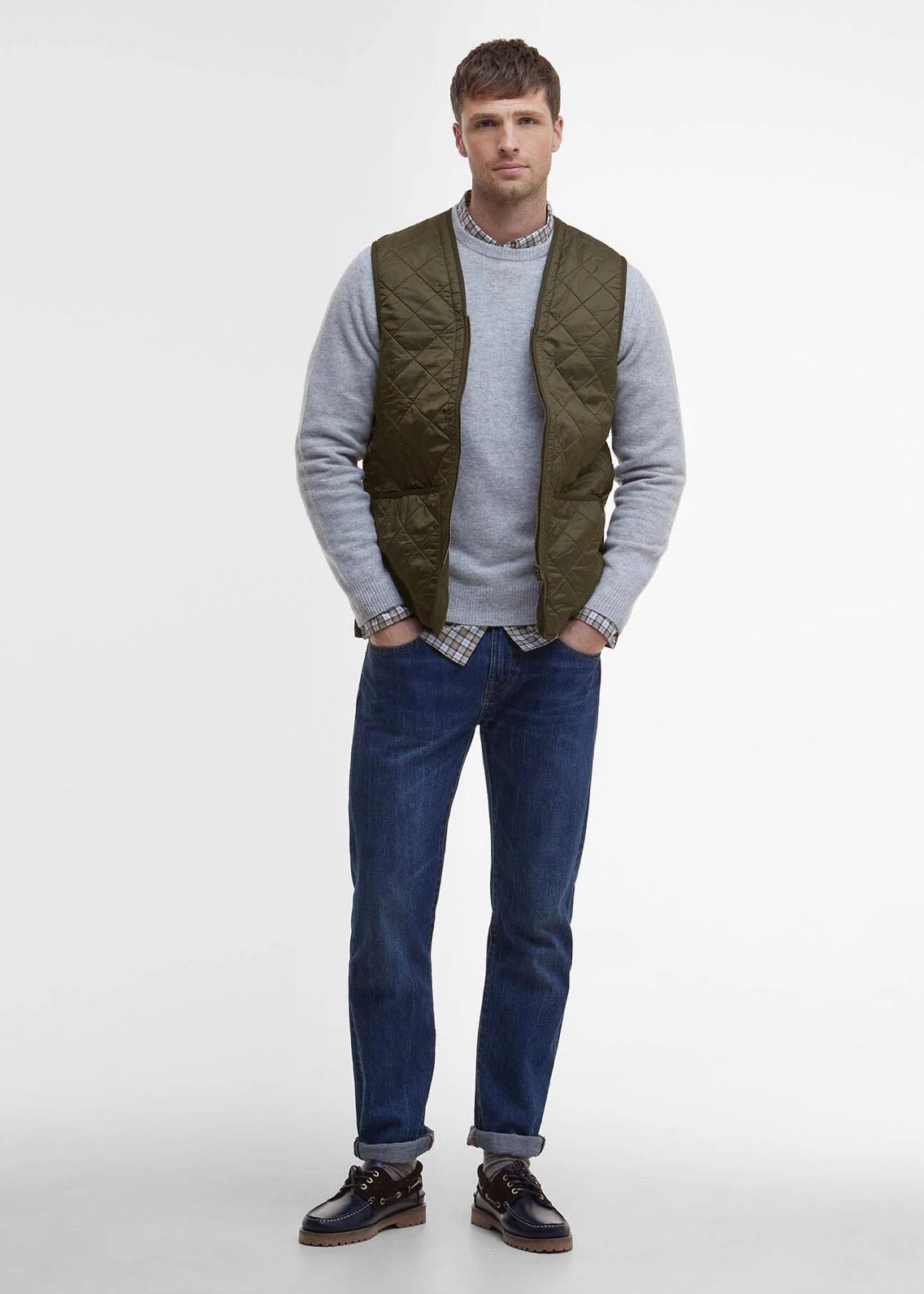 Polarquilt Waistcoat/Zip-In Liner Olive