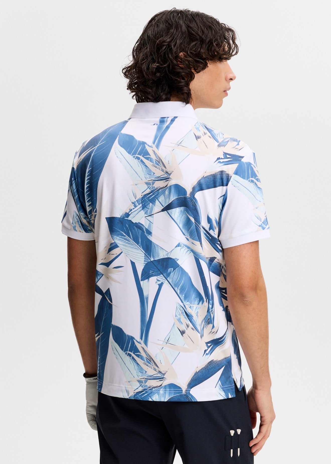 Tour Tech Print Polo Paradise Skylight