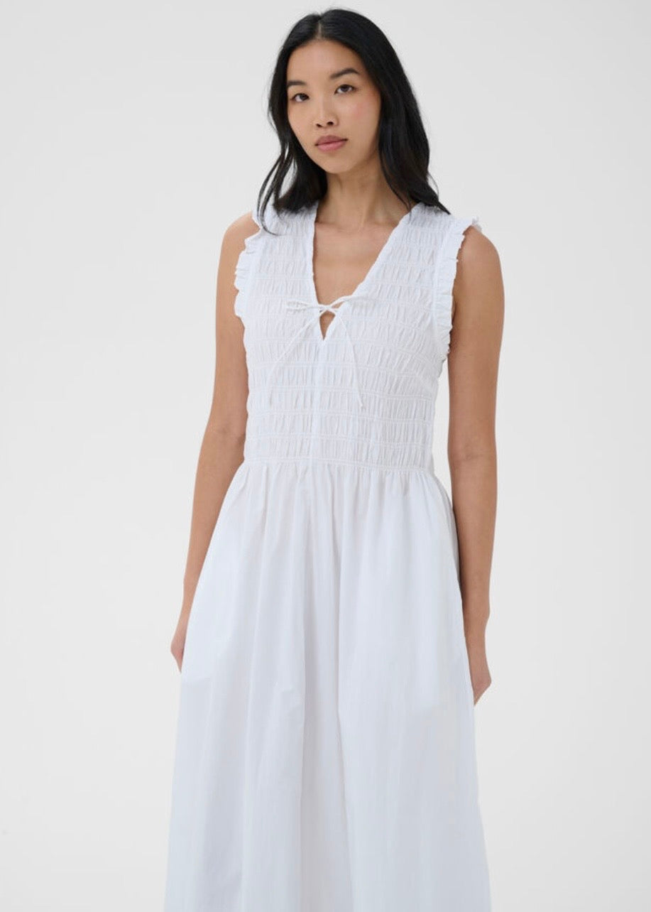 Borgnette Dress Bright White