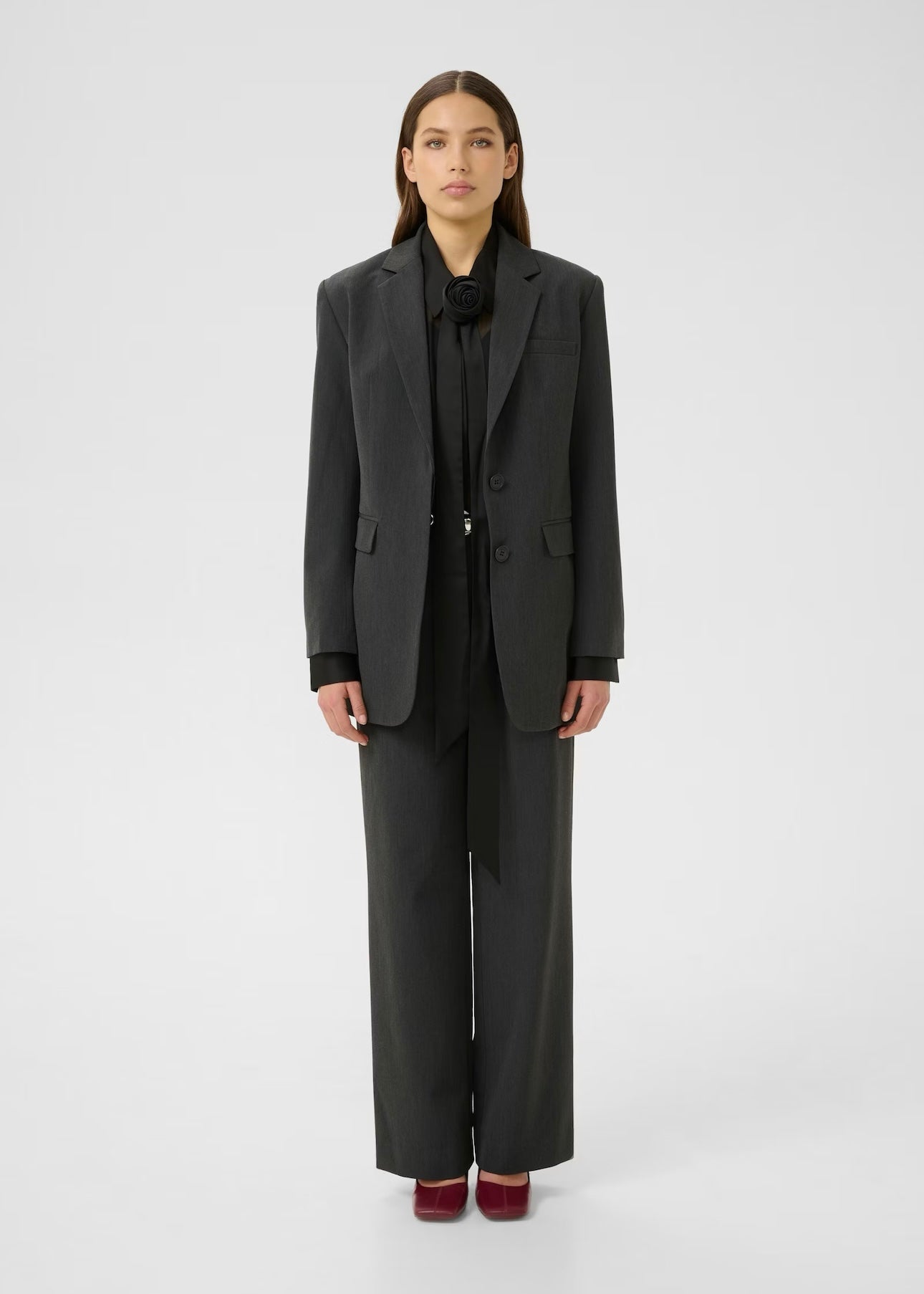Erle pants Dark Grey Melange