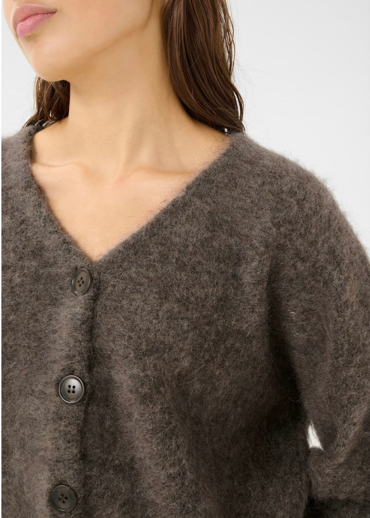 Debbie cardigan Chestnut Melange