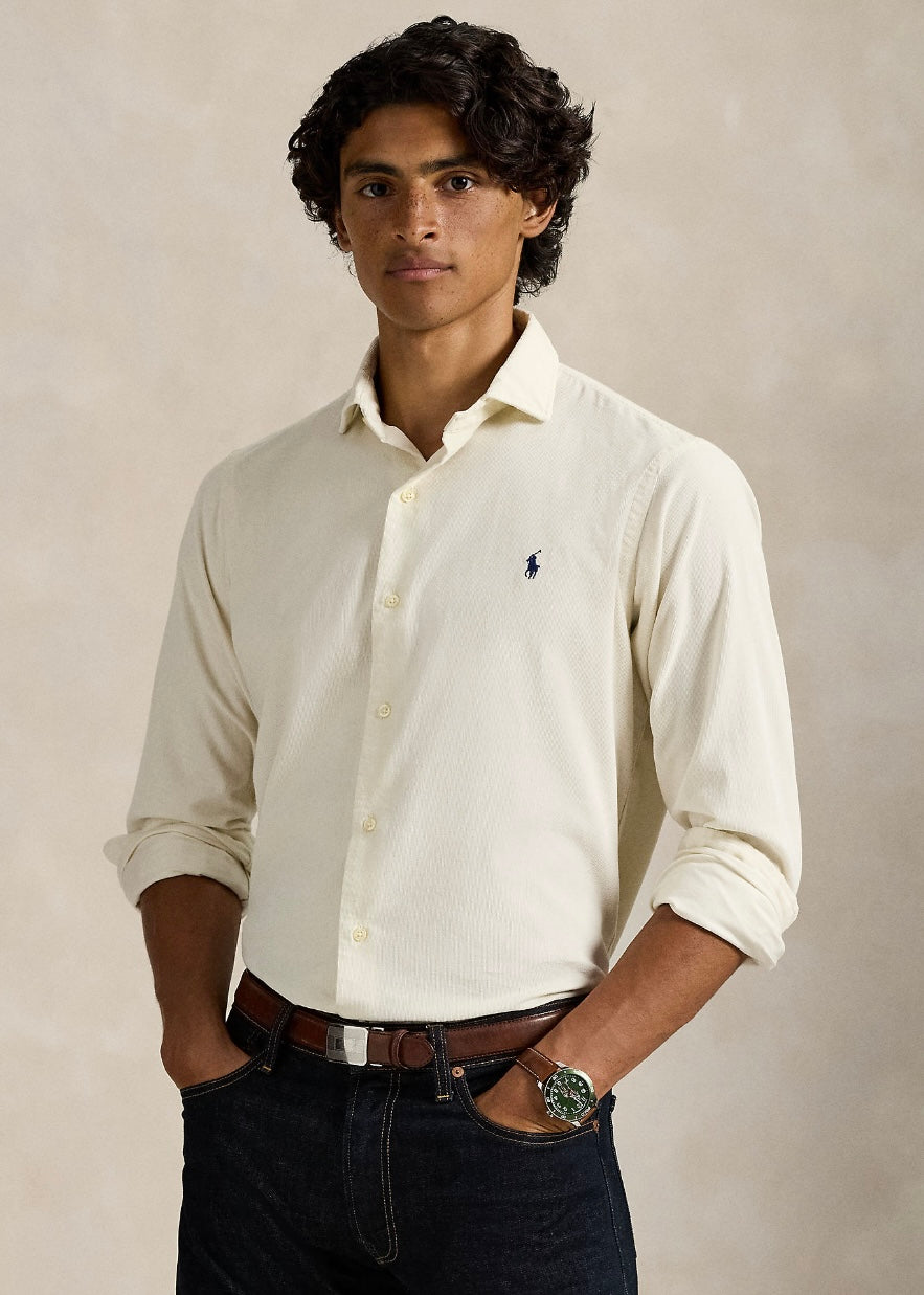 Custom Fit Corduroy shirt Clubhouse Cream