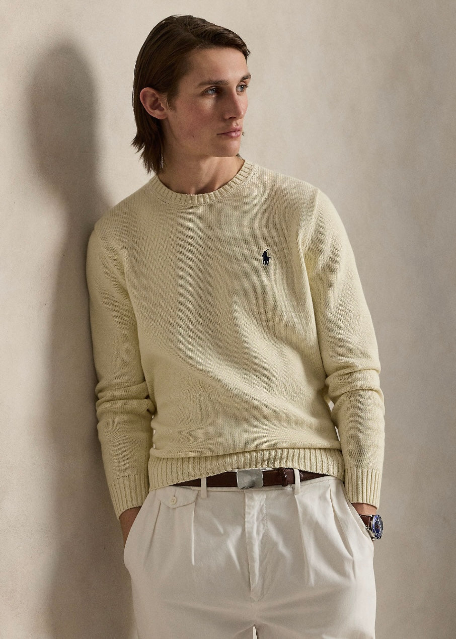 Cotton Crewneck sweater Andover Cream