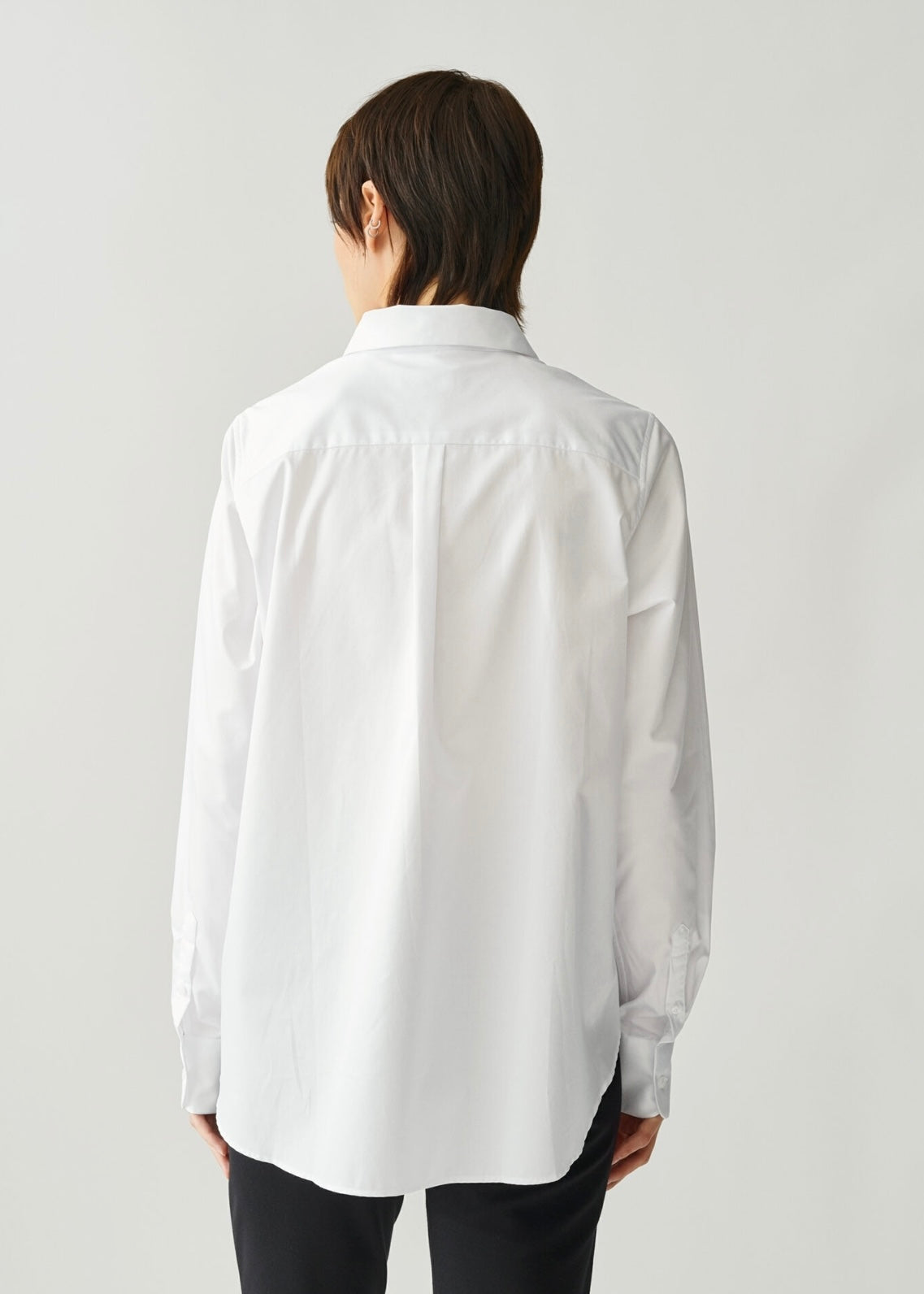 Julie Josephine A-shape Oversized shirt - White