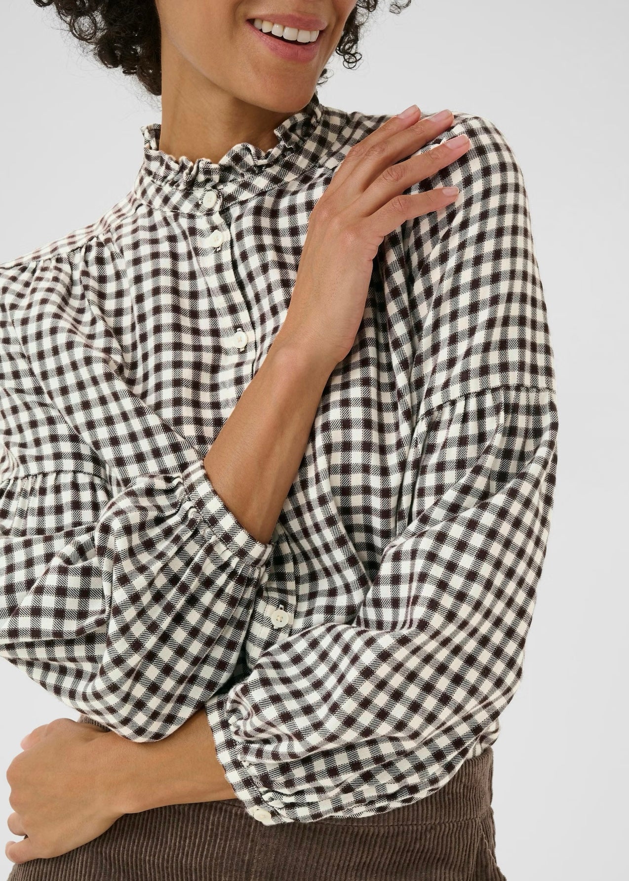 Samilla shirt Garnache Mini Check