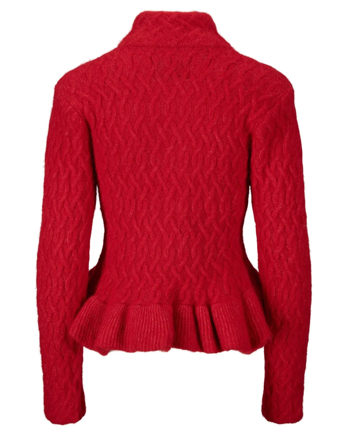 Lene Alpaca Cardigan Bright Red